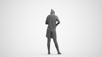 realistic 3D people girl sport, render-ready for V-Ray and Corona, FBX OBJ, wireframe front view