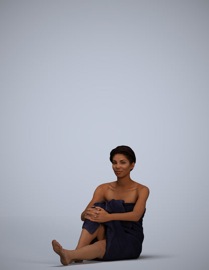 3D scanned woman sport, photorealistic archviz people for Enscape and SketchUp
