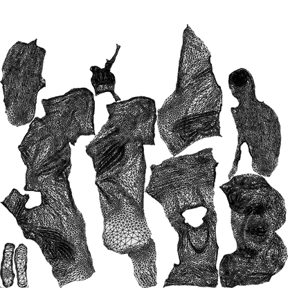 realistic 3D people girl casual kids, render-ready for V-Ray and Corona, FBX OBJ, wireframe top-down view
