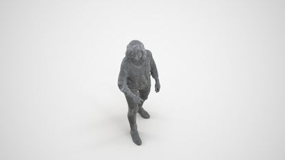 realistic 3D human woman casual mix, archviz people FBX OBJ for Blender, wireframe three-quarter view