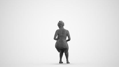 3D people model woman formal formalaffairs, scanned human for 3ds Max rendering, wireframe front view
