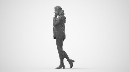 3D scanned woman business, photorealistic archviz people for Enscape and SketchUp, square thumbnail