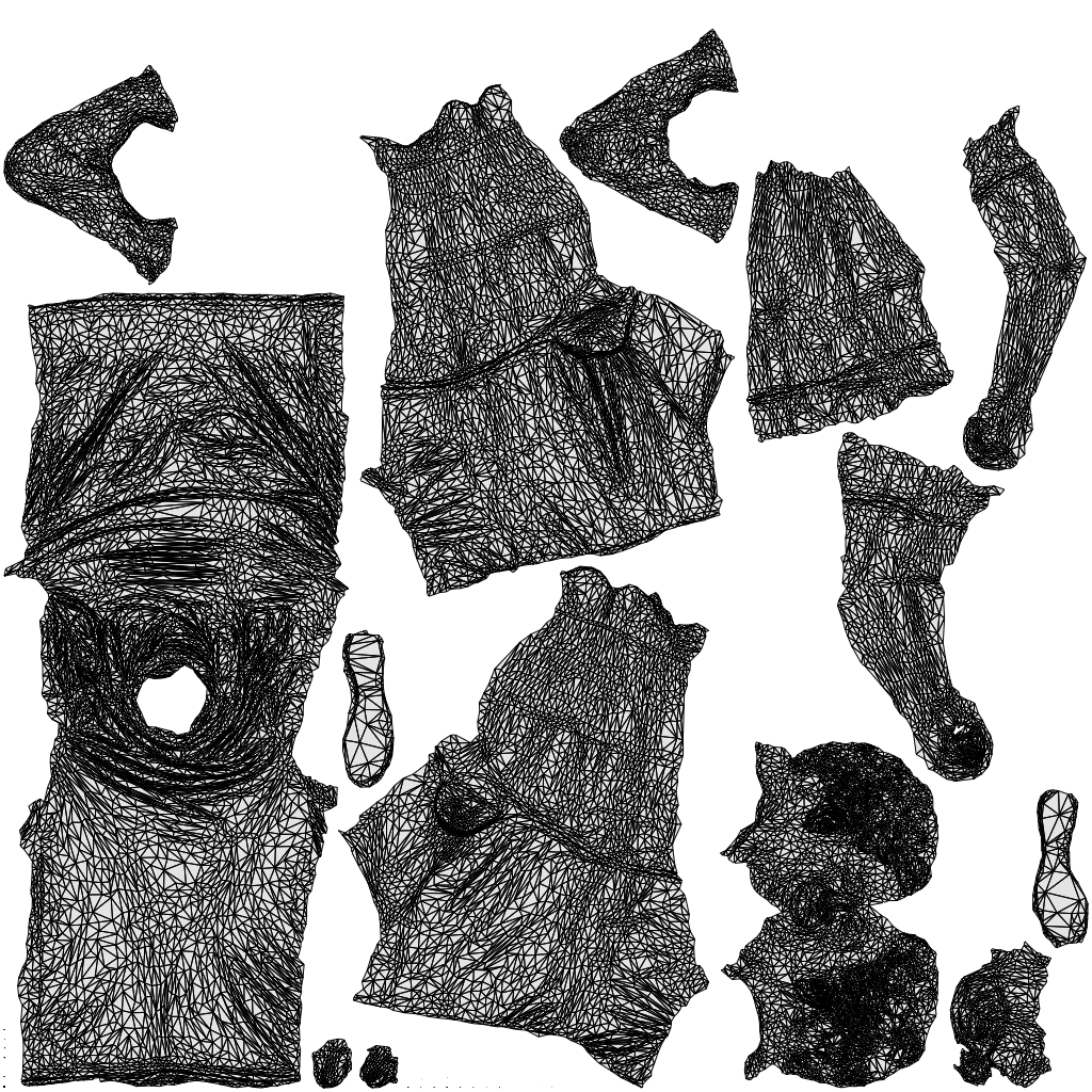 realistic 3D man sport, scanned archviz people for Blender and 3ds Max, wireframe top-down view