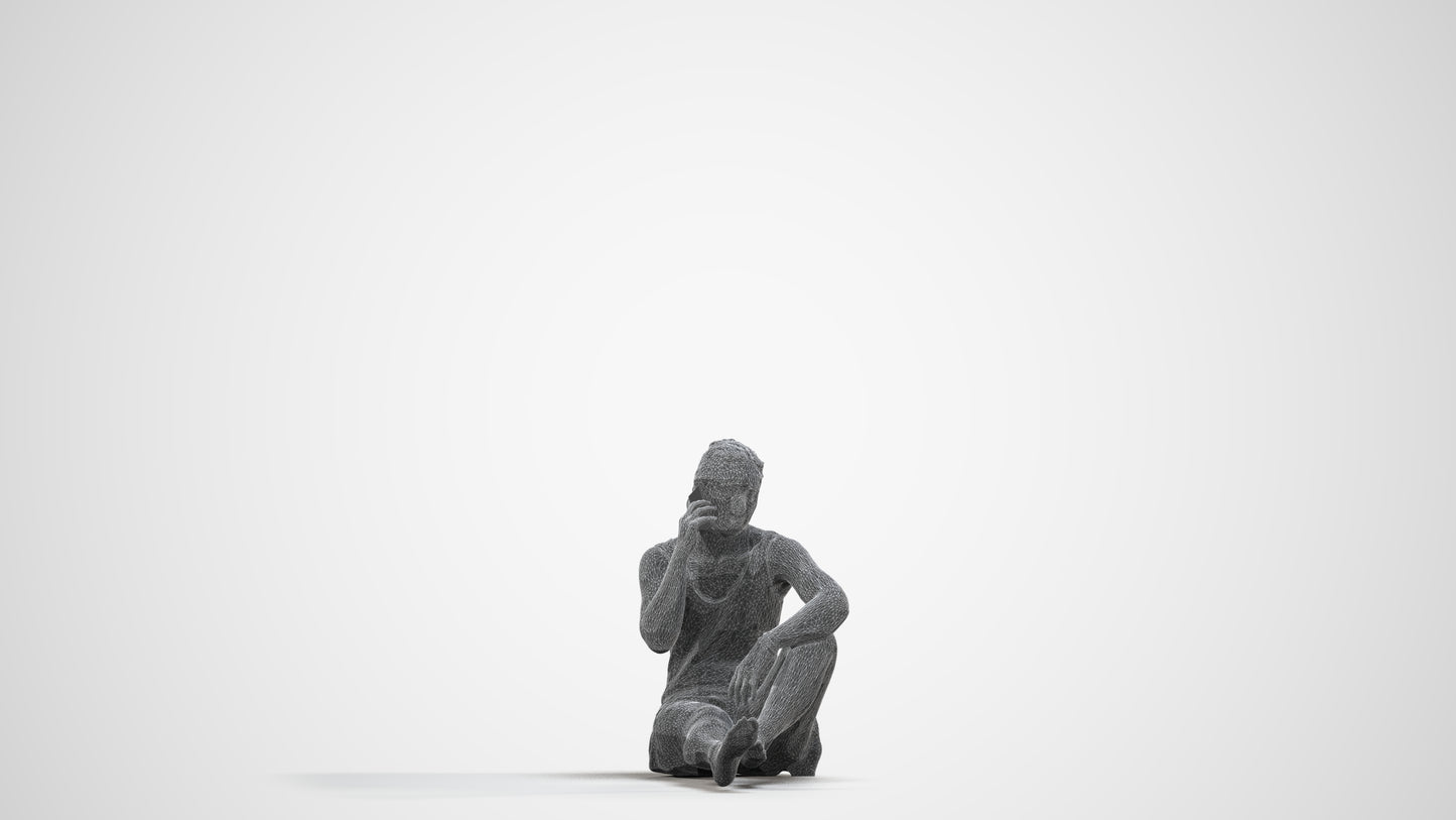 realistic 3D people woman sport pool, render-ready for V-Ray and Corona, FBX OBJ, wireframe side view