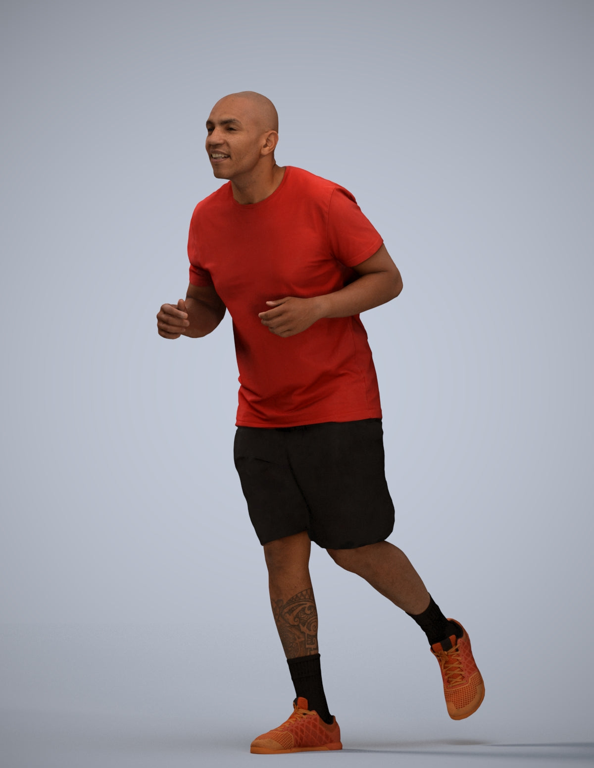 3D scanned man sport, photorealistic archviz people for Enscape and SketchUp