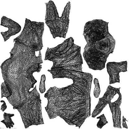 scanned 3D man casual sitting, photogrammetry people for Enscape and V-Ray, wireframe top-down view