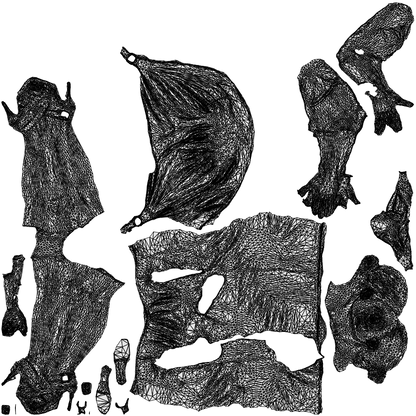 3D people model woman business standing, scanned human for 3ds Max rendering, wireframe top-down view