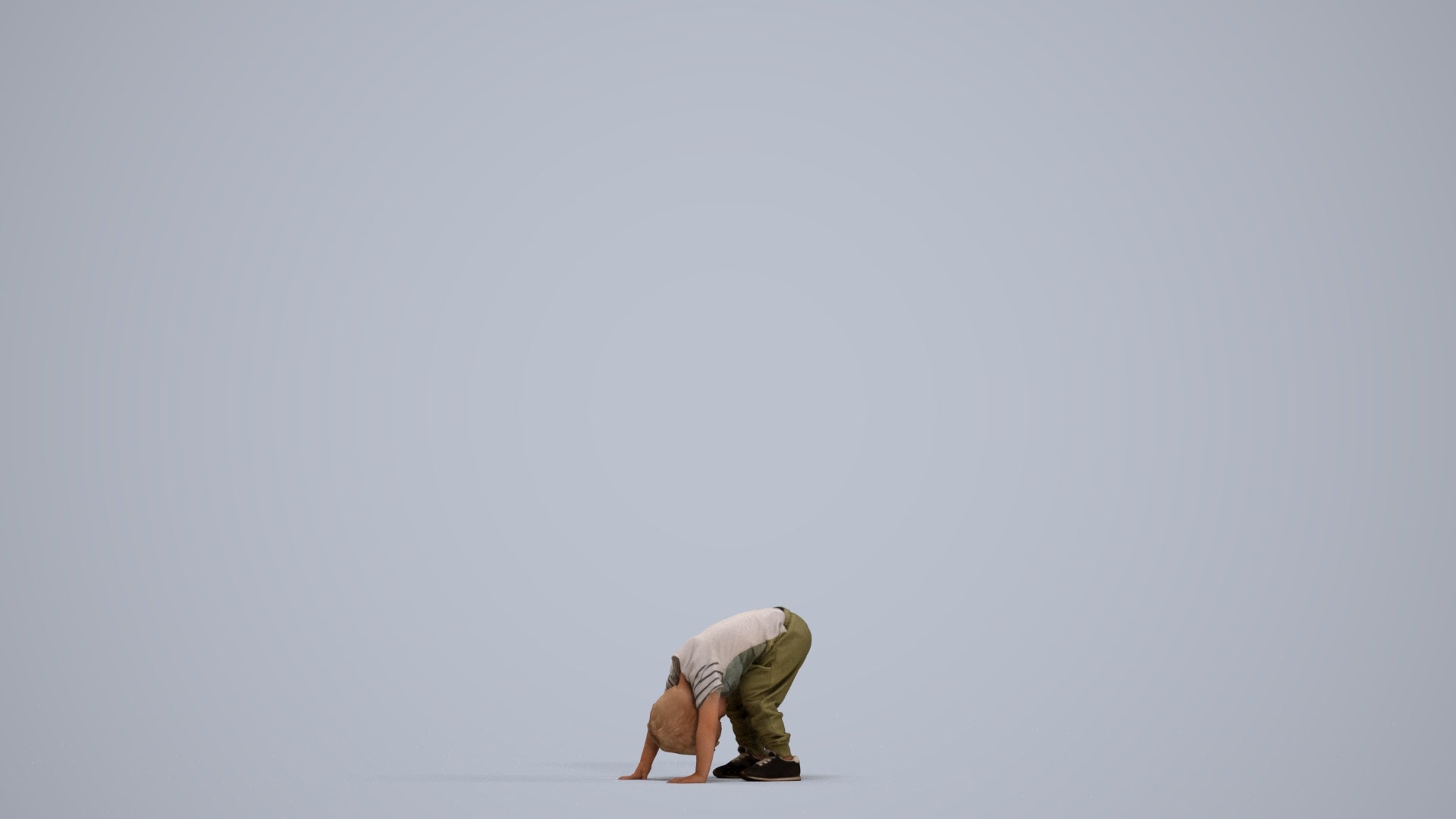 3D scanned boy kids casual, photorealistic archviz people for Enscape and SketchUp, standing pose render
