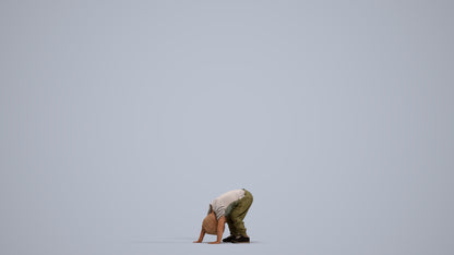 3D scanned boy kids casual, photorealistic archviz people for Enscape and SketchUp, standing pose render
