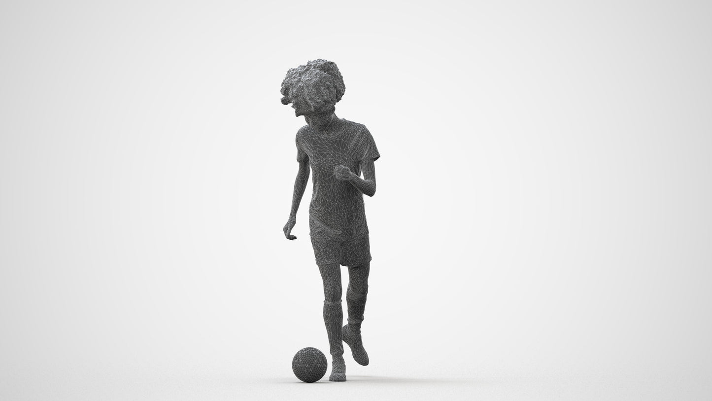 3D people model woman sport, scanned human for 3ds Max rendering, square thumbnail