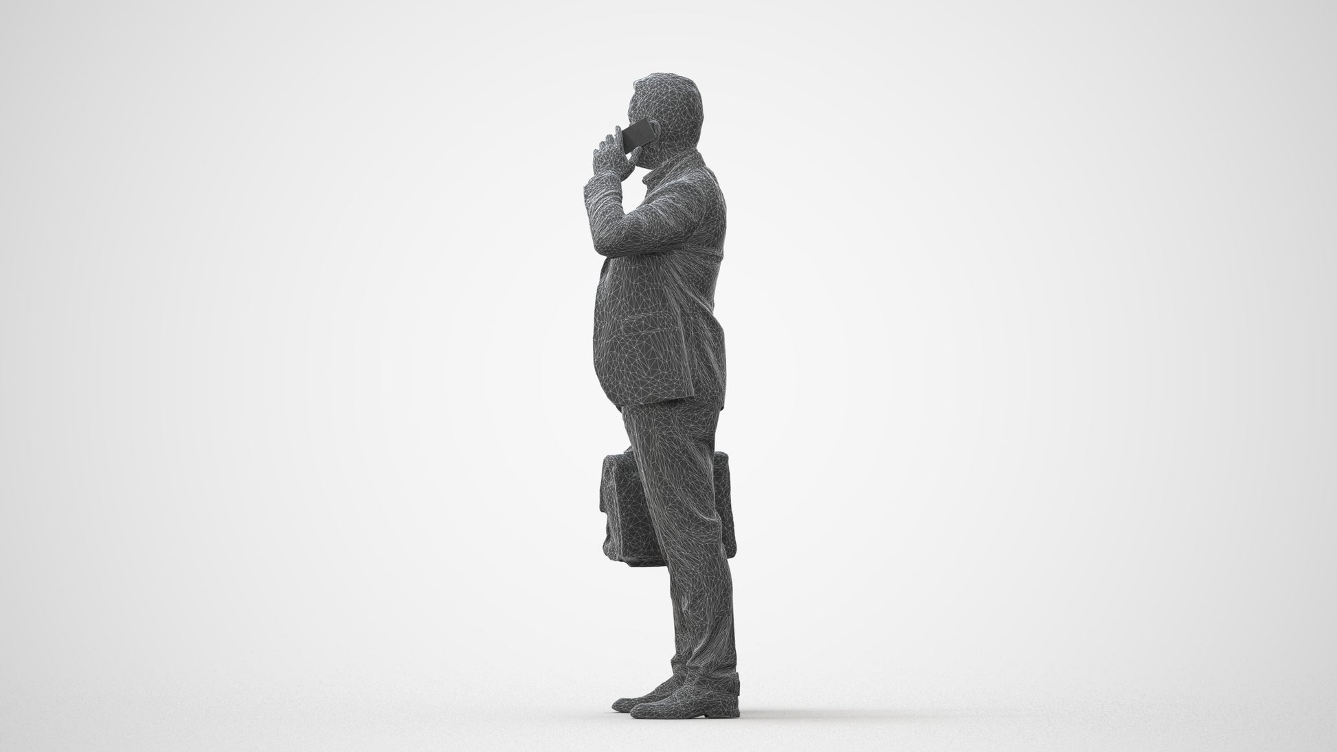 photogrammetry 3D man business, realistic human model archviz FBX, square thumbnail