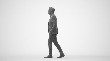 photogrammetry 3D man business, realistic human model archviz FBX, square thumbnail