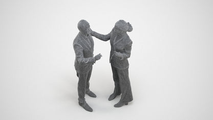 realistic 3D man business shopping, scanned archviz people for Blender and 3ds Max, wireframe three-quarter view