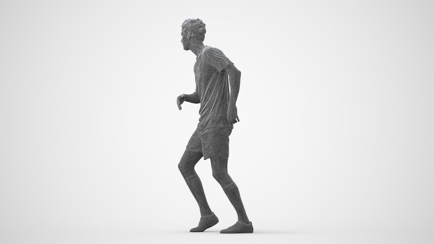 realistic 3D people man sport, render-ready for V-Ray and Corona, FBX OBJ, square thumbnail