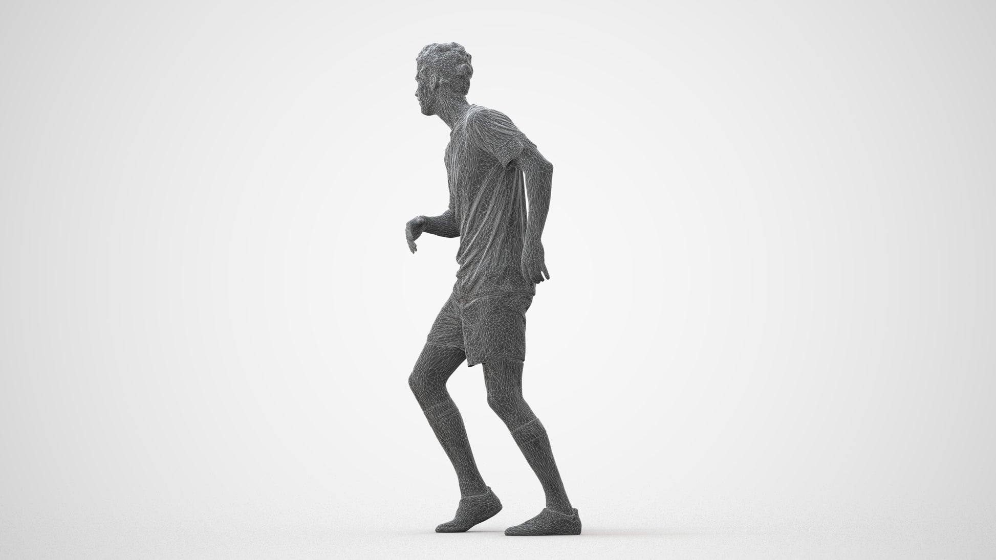 realistic 3D people man sport, render-ready for V-Ray and Corona, FBX OBJ, square thumbnail