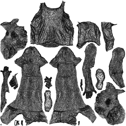 3D human model girl sport kids, photogrammetry scanned person for archviz, wireframe top-down view