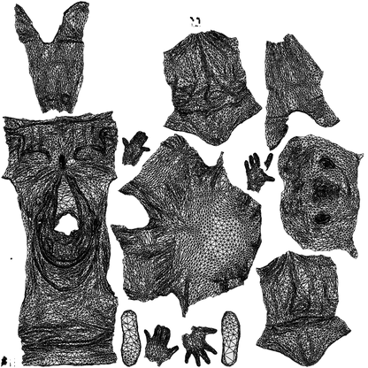 scanned 3D man casual sitting, photogrammetry people for Enscape and V-Ray, wireframe top-down view