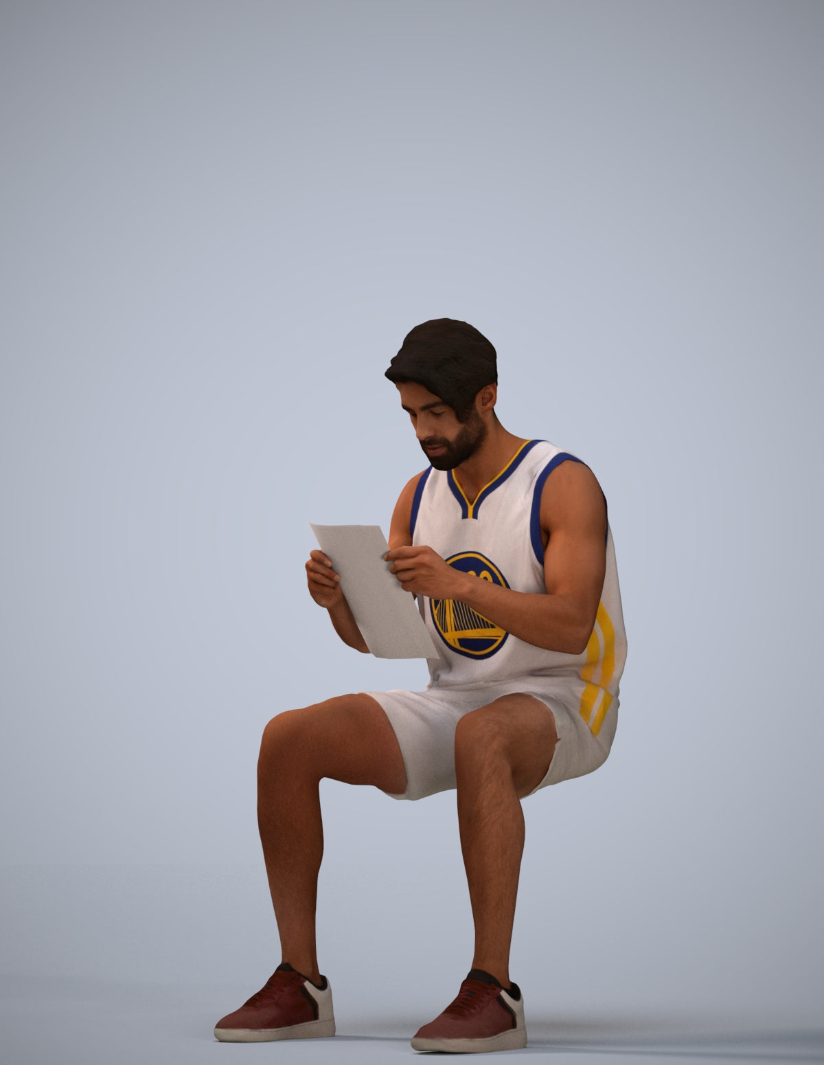 photogrammetry 3D man sport, realistic human model archviz FBX