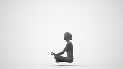 3D human model woman sport, photogrammetry scanned person for archviz, square thumbnail