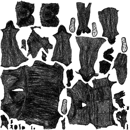 3D people model woman casual couple, scanned human for 3ds Max rendering, wireframe top-down view