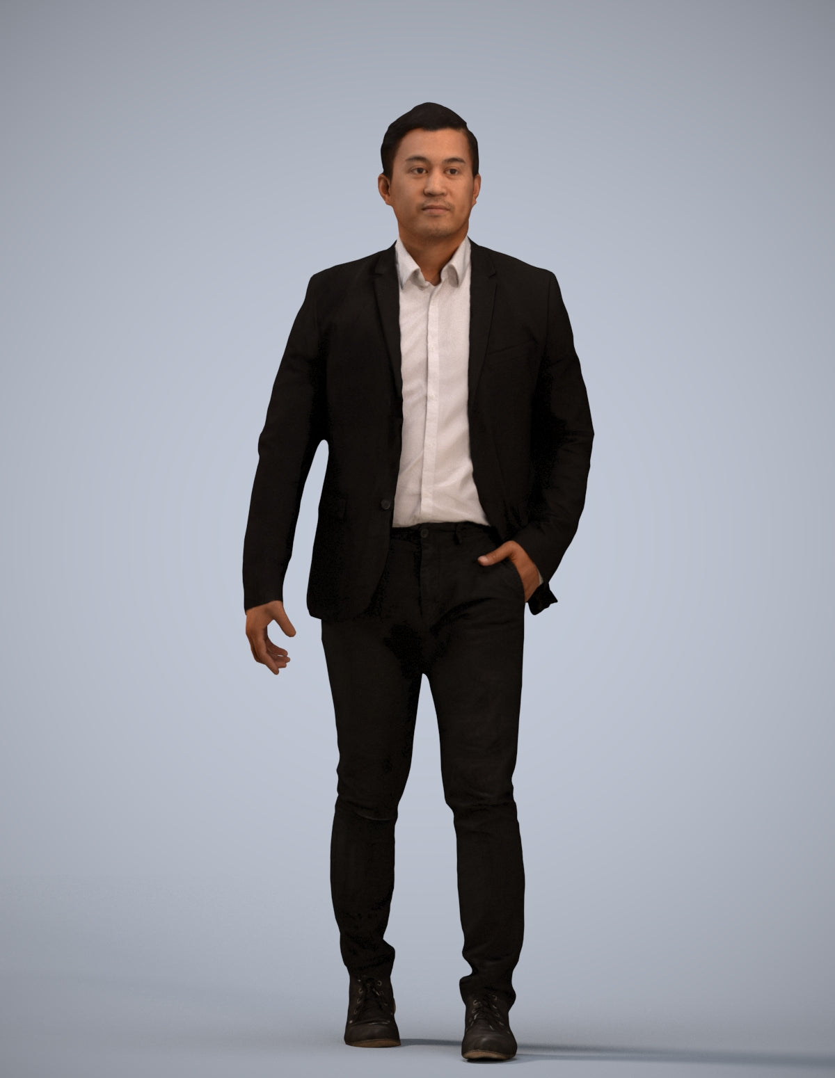photogrammetry 3D man business, realistic human model archviz FBX