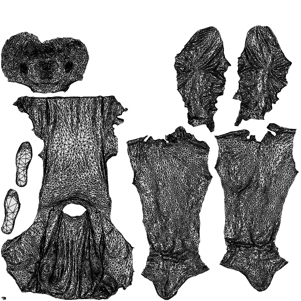 3D scanned man business, photorealistic archviz people for Enscape and SketchUp, wireframe top-down view