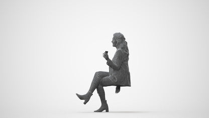 3D scanned woman business, photorealistic archviz people for Enscape and SketchUp, square thumbnail