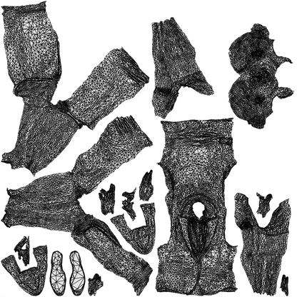 photogrammetry 3D woman hospitality, realistic human model archviz FBX, wireframe top-down view