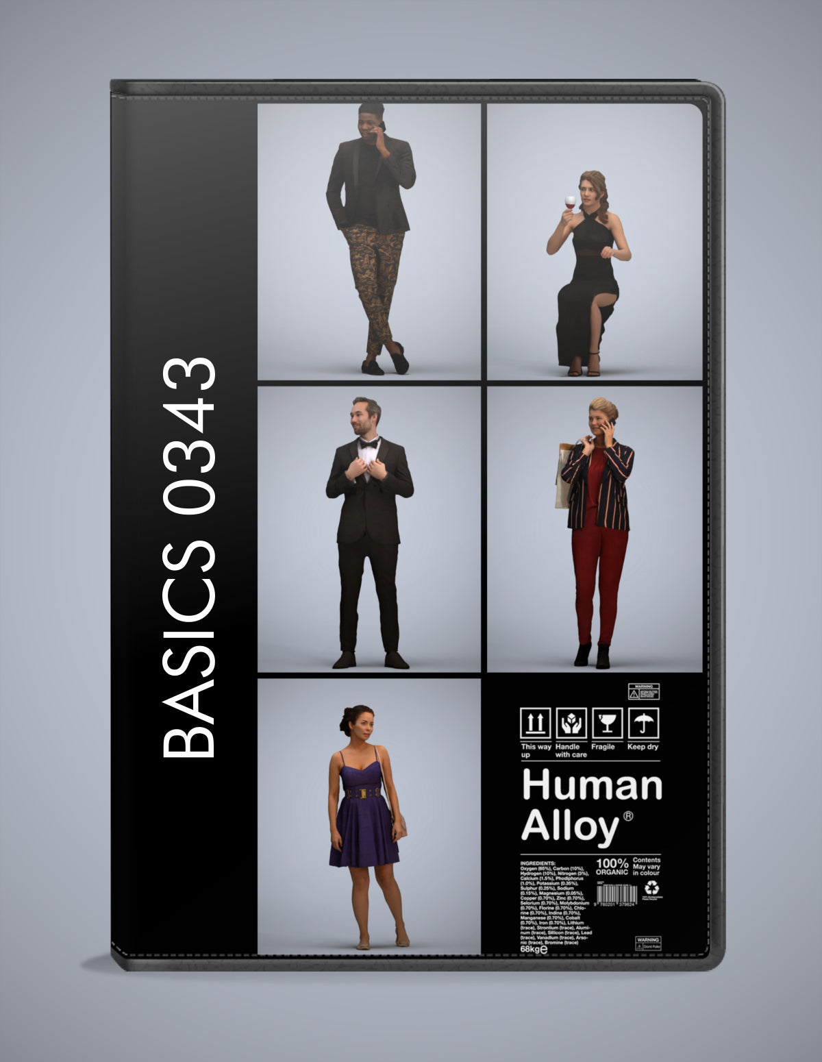 3D human models formalaffairs bundle, 5 photogrammetry scanned people for archviz