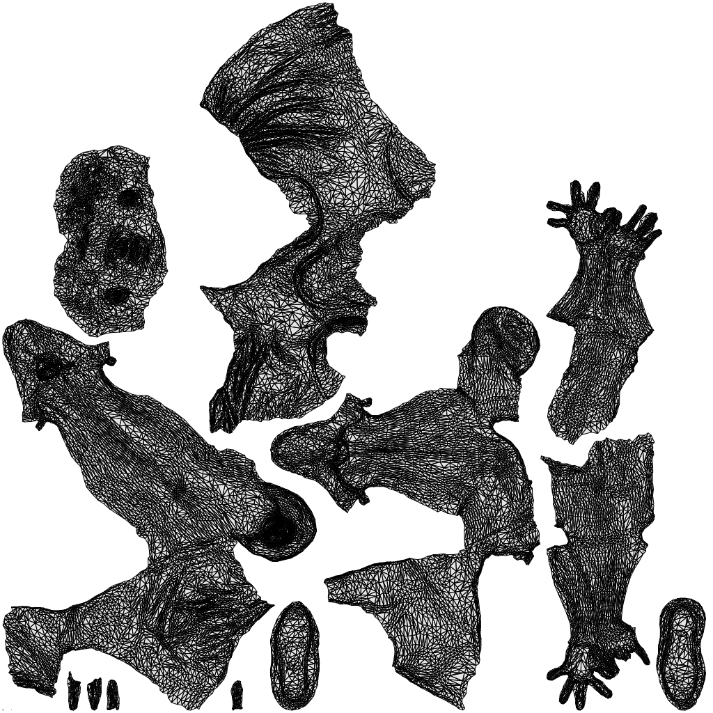 scanned 3D man sport, photogrammetry people for Enscape and V-Ray, wireframe top-down view