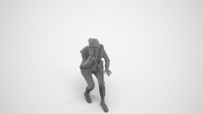 realistic 3D people woman business, render-ready for V-Ray and Corona, FBX OBJ, wireframe three-quarter view