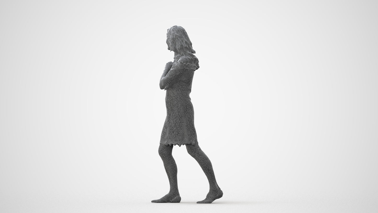 3D scanned senior woman business casual, photorealistic archviz people for Enscape and SketchUp, square thumbnail