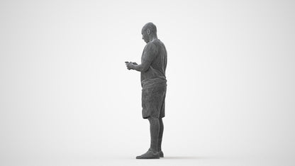 realistic 3D human man sport, archviz people FBX OBJ for Blender, square thumbnail