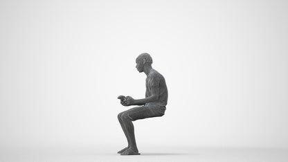photogrammetry 3D boy casual kids, realistic human model archviz FBX, square thumbnail