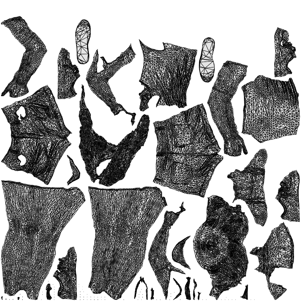 3D human model woman casual standing, photogrammetry scanned person for archviz, wireframe top-down view