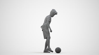 realistic 3D boy sport kids, scanned archviz people for Blender and 3ds Max, wireframe side view