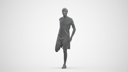 realistic 3D people man standing, render-ready for V-Ray and Corona, FBX OBJ, three-quarter front view render