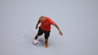 3D people model man sport, scanned human for 3ds Max rendering, back view render