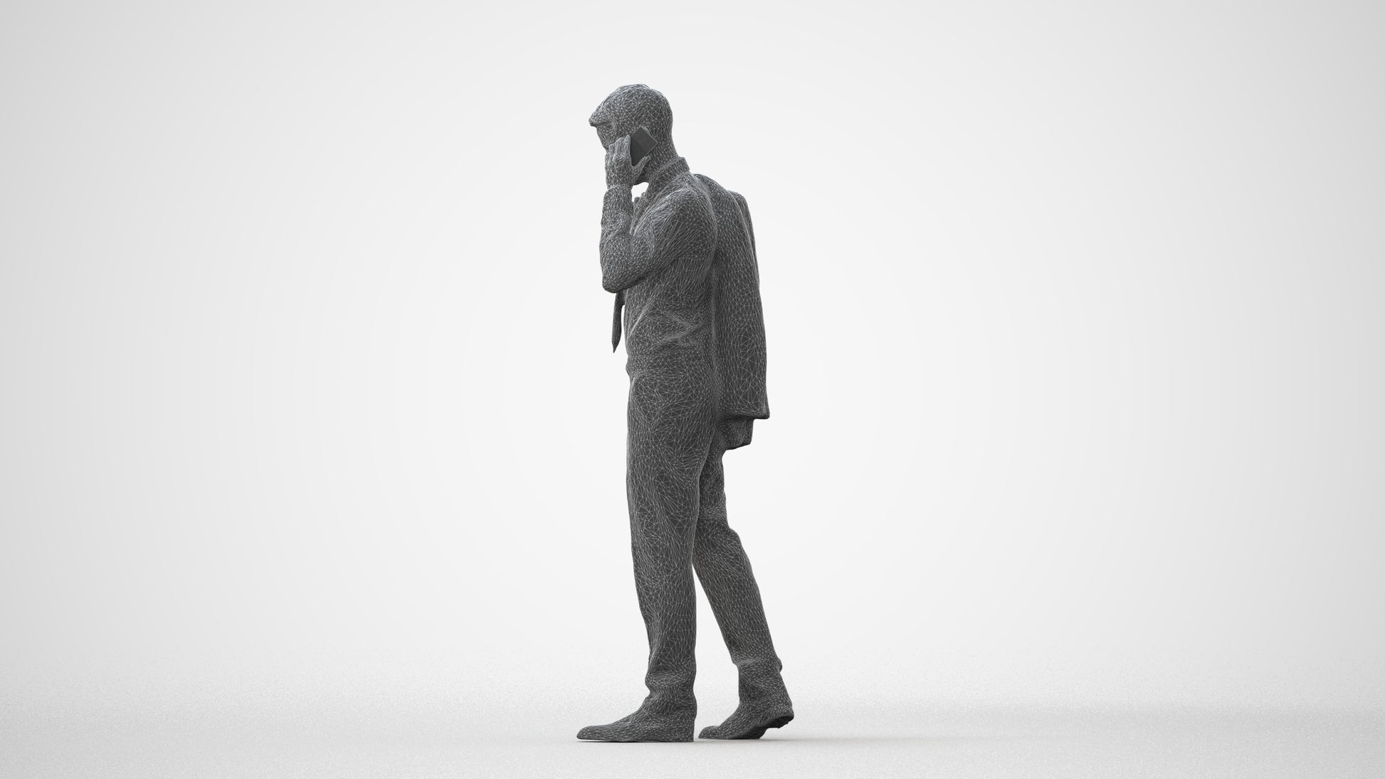 realistic 3D man business, scanned archviz people for Blender and 3ds Max, square thumbnail