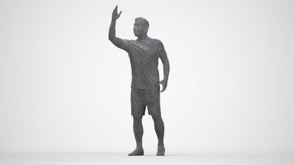 realistic 3D people man sport, render-ready for V-Ray and Corona, FBX OBJ, wireframe back view