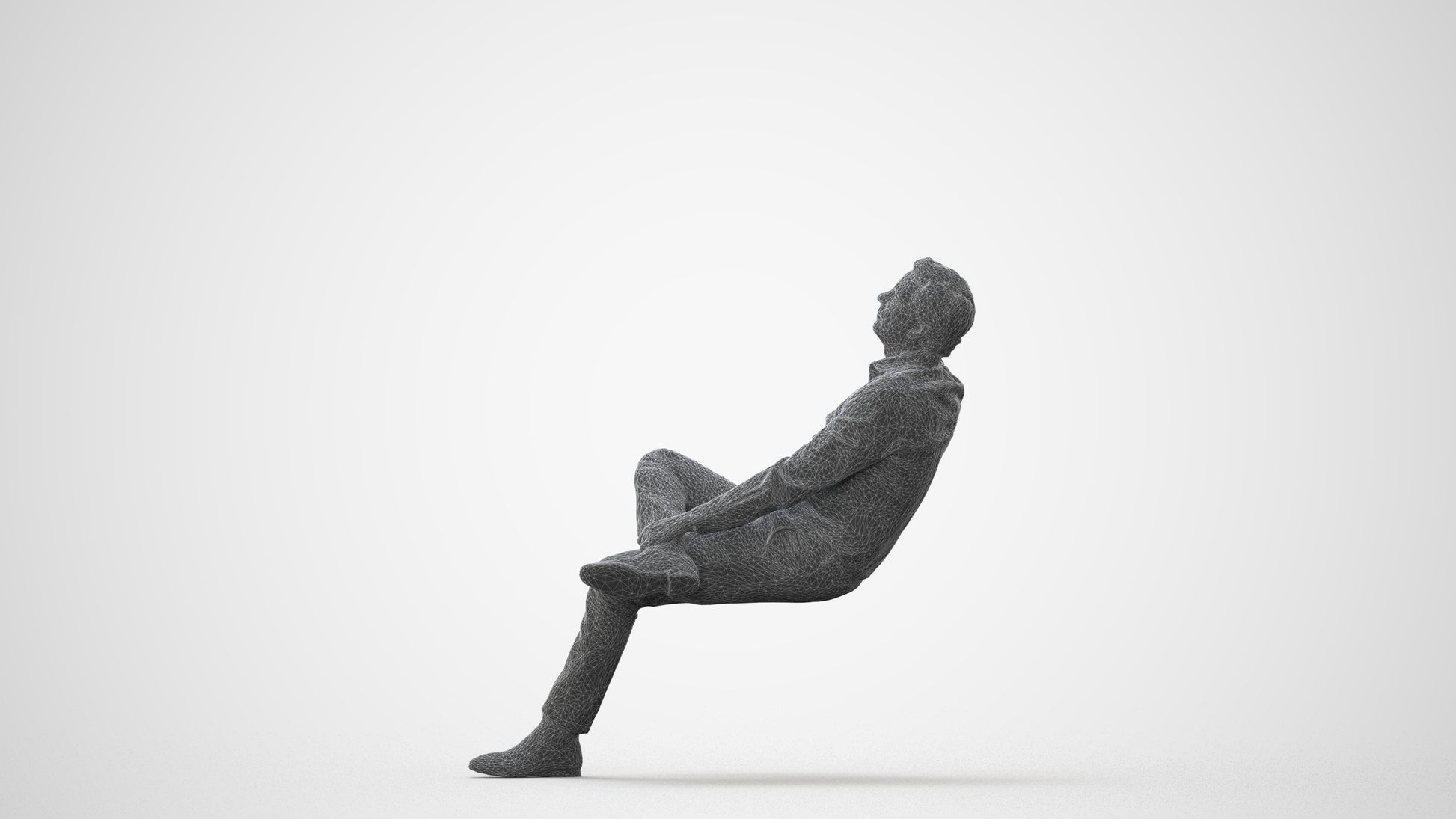 realistic 3D human man business, archviz people FBX OBJ for Blender, square thumbnail