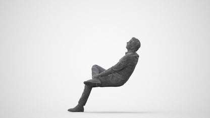 realistic 3D human man business, archviz people FBX OBJ for Blender, square thumbnail