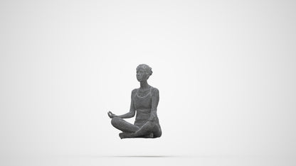 realistic 3D woman sport, scanned archviz people for Blender and 3ds Max, wireframe back view