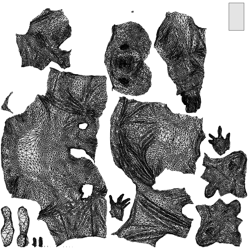 3D scanned man sitting casual, photorealistic archviz people for Enscape and SketchUp, wireframe top-down view