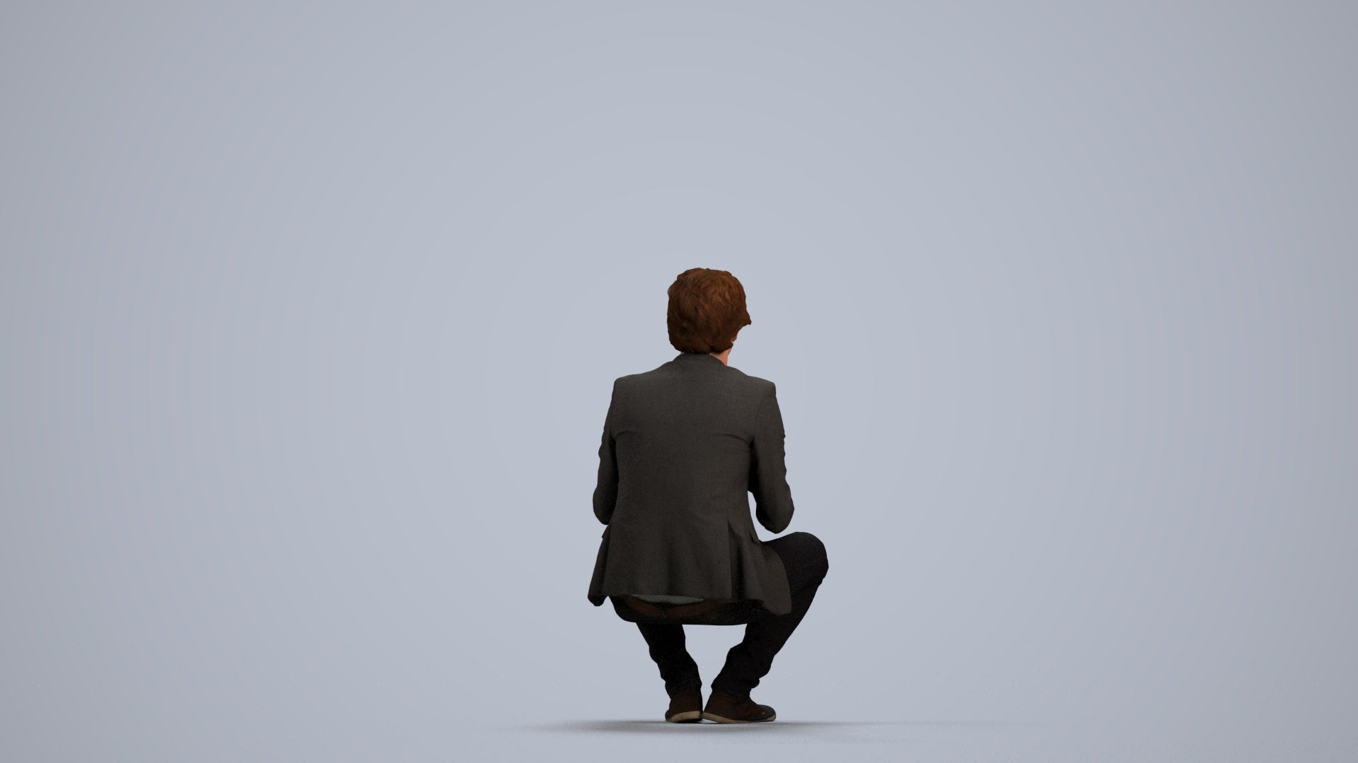 realistic 3D people man business, render-ready for V-Ray and Corona, FBX OBJ, front view render