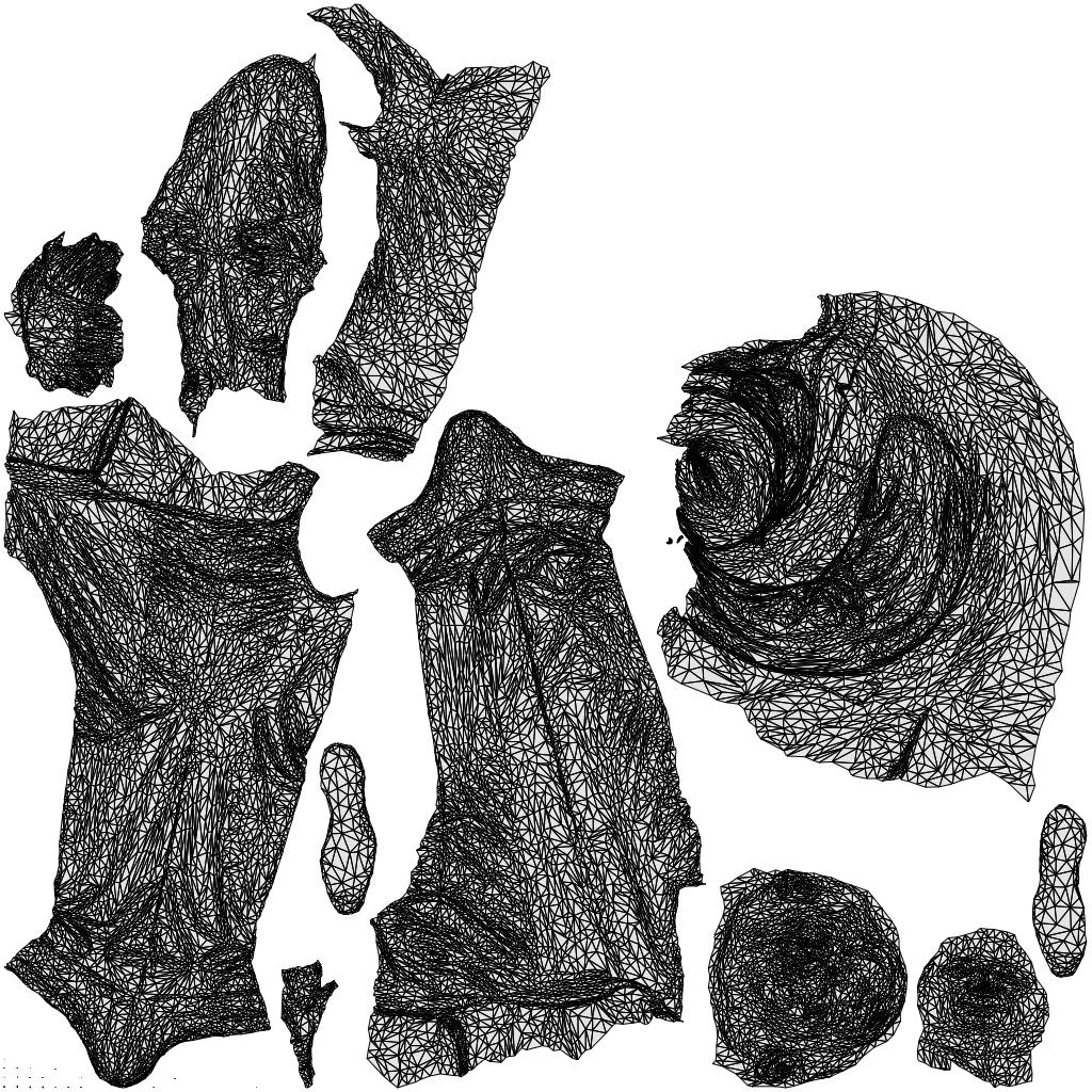 realistic 3D people man business, render-ready for V-Ray and Corona, FBX OBJ, wireframe top-down view