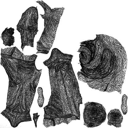 realistic 3D people man business, render-ready for V-Ray and Corona, FBX OBJ, wireframe top-down view