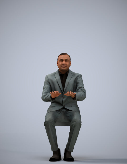 realistic 3D people man business, render-ready for V-Ray and Corona, FBX OBJ