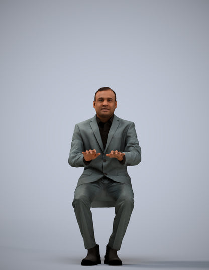 realistic 3D people man business, render-ready for V-Ray and Corona, FBX OBJ