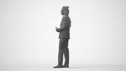 photogrammetry 3D man formal formalaffairs, realistic human model archviz FBX, square thumbnail